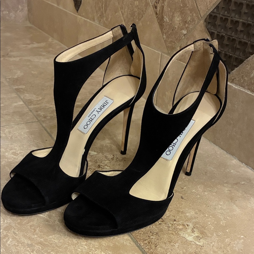 Jimmy Choo Black Cutout Heels